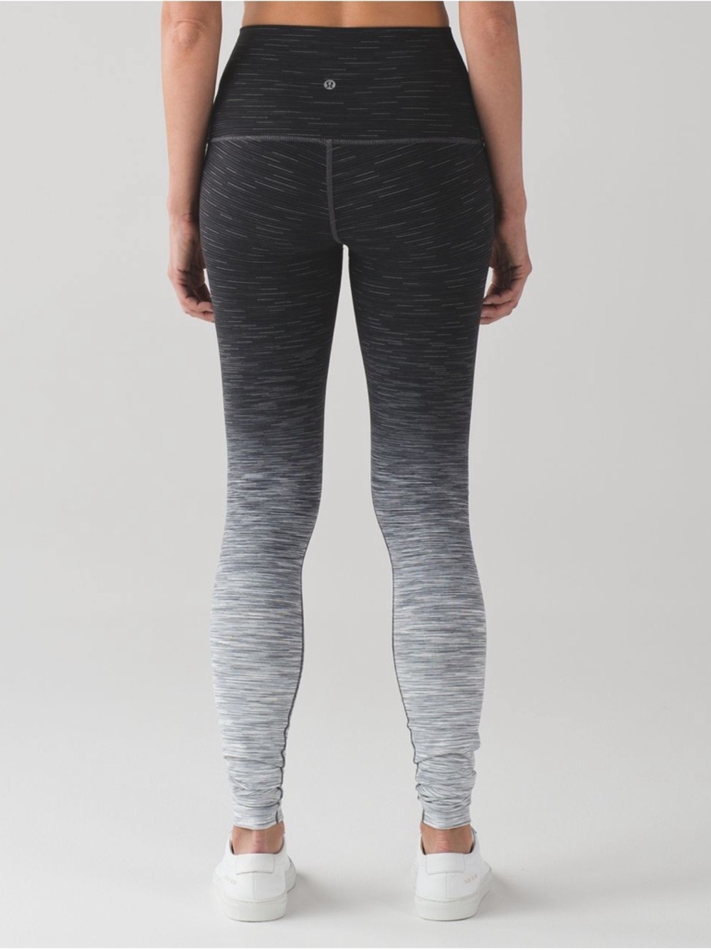Lululemon Wunder Under High-Rise Ombre Melange Tights in Black Ombre Spacedye